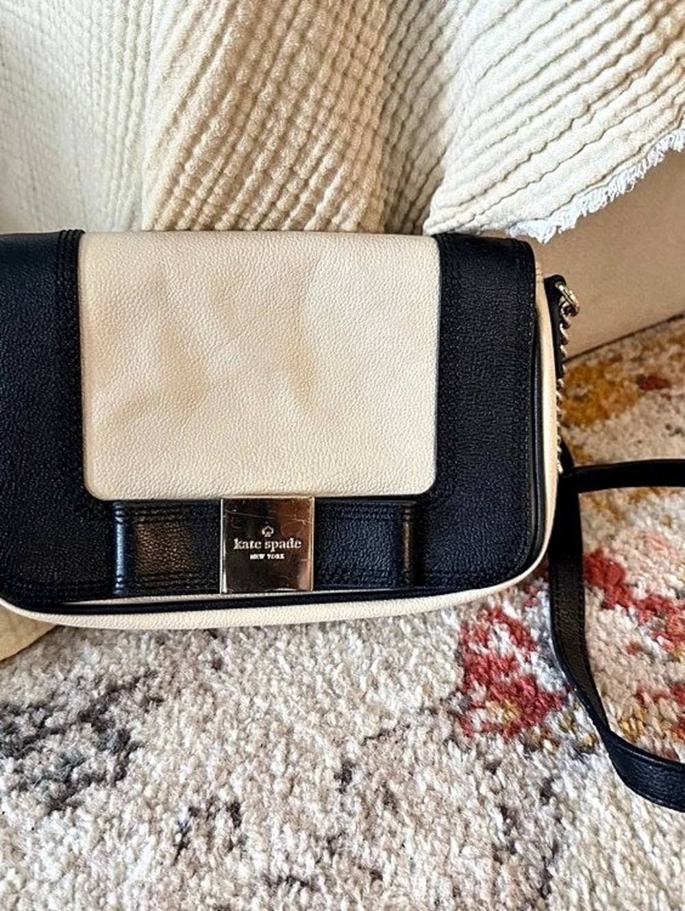 Kate Spade Black & White Polka Dot Crossbody Bag